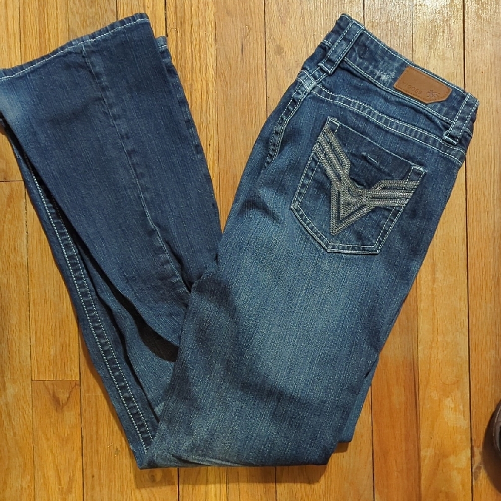 Vigoss Women's Boot Cut Jeans in Dark Blue